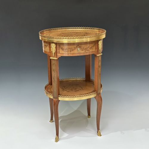 ORMOLU MOUNTED TRANSITIONAL STYLE TABLE BY ZWIENER JANSEN - ADDITIONAL PHOTO 3