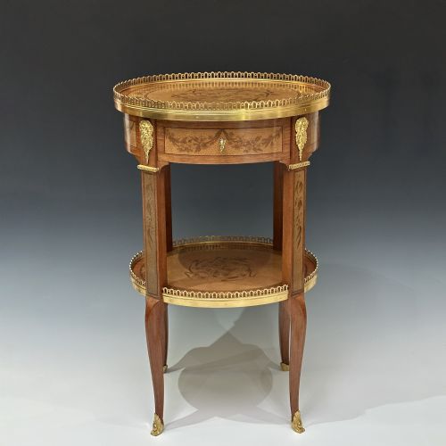 ORMOLU MOUNTED TRANSITIONAL STYLE TABLE BY ZWIENER JANSEN - ADDITIONAL PHOTO 4