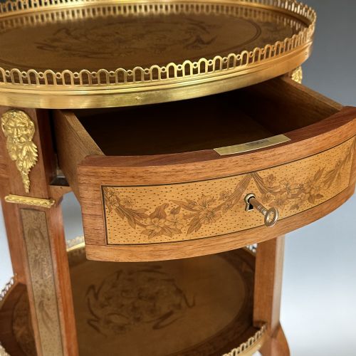 ORMOLU MOUNTED TRANSITIONAL STYLE TABLE BY ZWIENER JANSEN - ADDITIONAL PHOTO 8