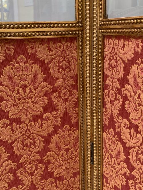 VICTORIAN GILTWOOD FOUR FOLD SCREEN - ADDITIONAL PHOTO 2