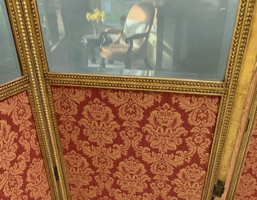 VICTORIAN GILTWOOD FOUR FOLD SCREEN - ADDITIONAL PHOTO 3