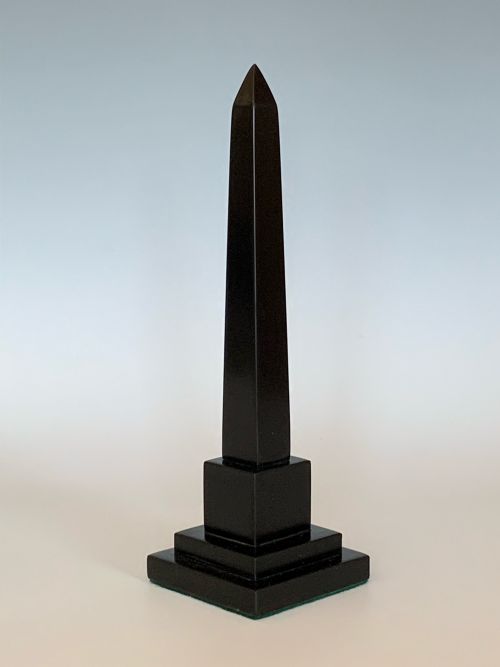 DERBYSHIRE ASHFORD MARBLE OBELISK PAPERWEIGHT - ADDITIONAL PHOTO 4