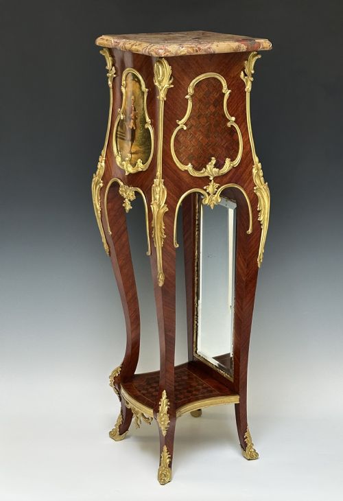 LOUIS XVI STYLE KINGWOOD ORMOLU MOUNTED PEDESTAL - ADDITIONAL PHOTO 8