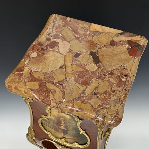 LOUIS XVI STYLE KINGWOOD ORMOLU MOUNTED PEDESTAL - ADDITIONAL PHOTO 10