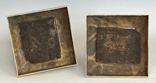 FRENCH RESTAURATION PERIOD LARGE PAIR BRONZE ROUSSEAU VOLTAIRE - ADDITIONAL PHOTO 7