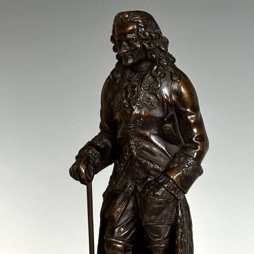 FRENCH RESTAURATION PERIOD BRONZES VOLTAIRE ROUSSEAU - ADDITIONAL PHOTO 9