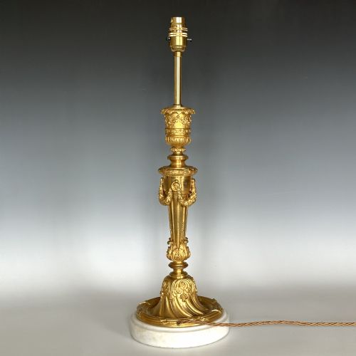 LOUIS XV STYLE ORMOLU TABLE LAMP - ADDITIONAL PHOTO 2