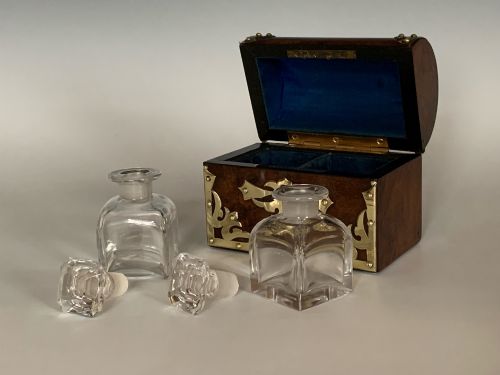VICTORIAN WALNUT ORMOLU MOUNTED SCENT CASKET - ADDITIONAL PHOTO 3