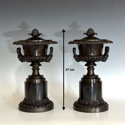 GRAND TOUR STYLE BRONZE URNS COVERS - ADDITIONAL PHOTO 6