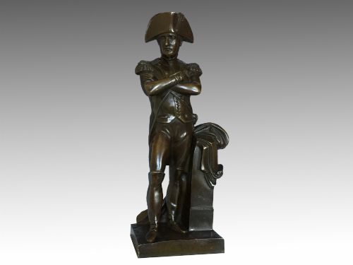 ANTIQUE 19TH CENTURY FRENCH BRONZE OF NAPOLEON BONAPARTE - ADDITIONAL PHOTO 7