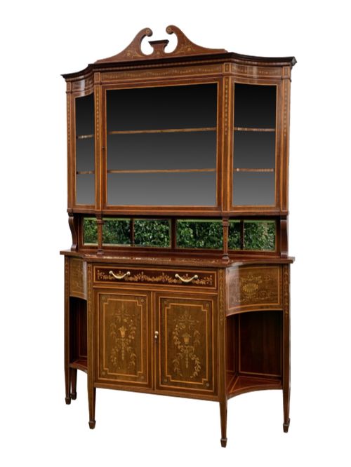 Edwards & Roberts Mahogany & Marquetry Cabinet