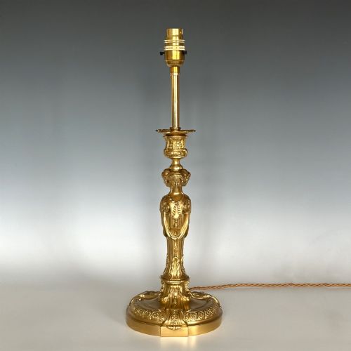 Louis Xvi Style Ormolu Table Lamp After Dugourc