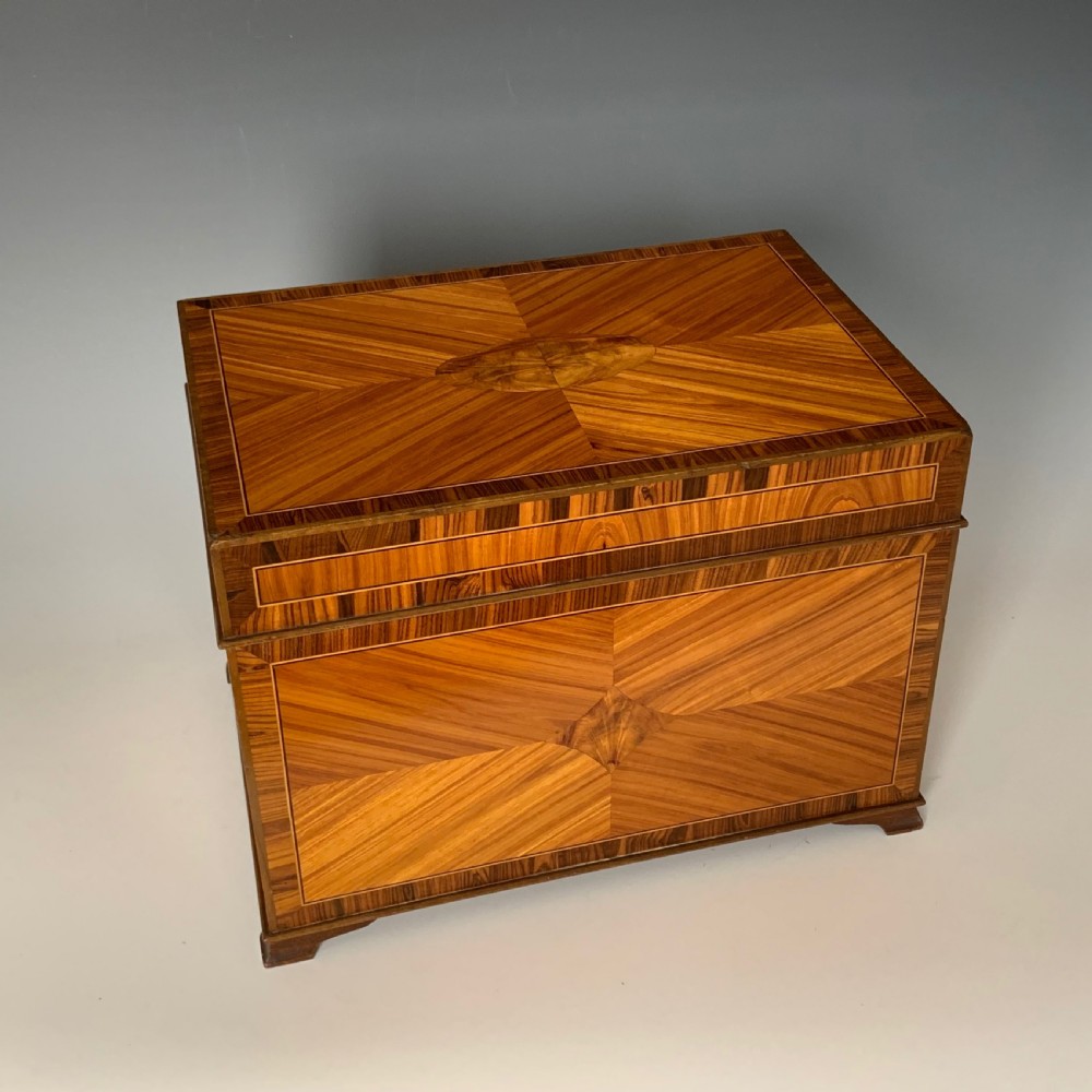 George V Tulipwood & Kingwood Jewellery Box View II