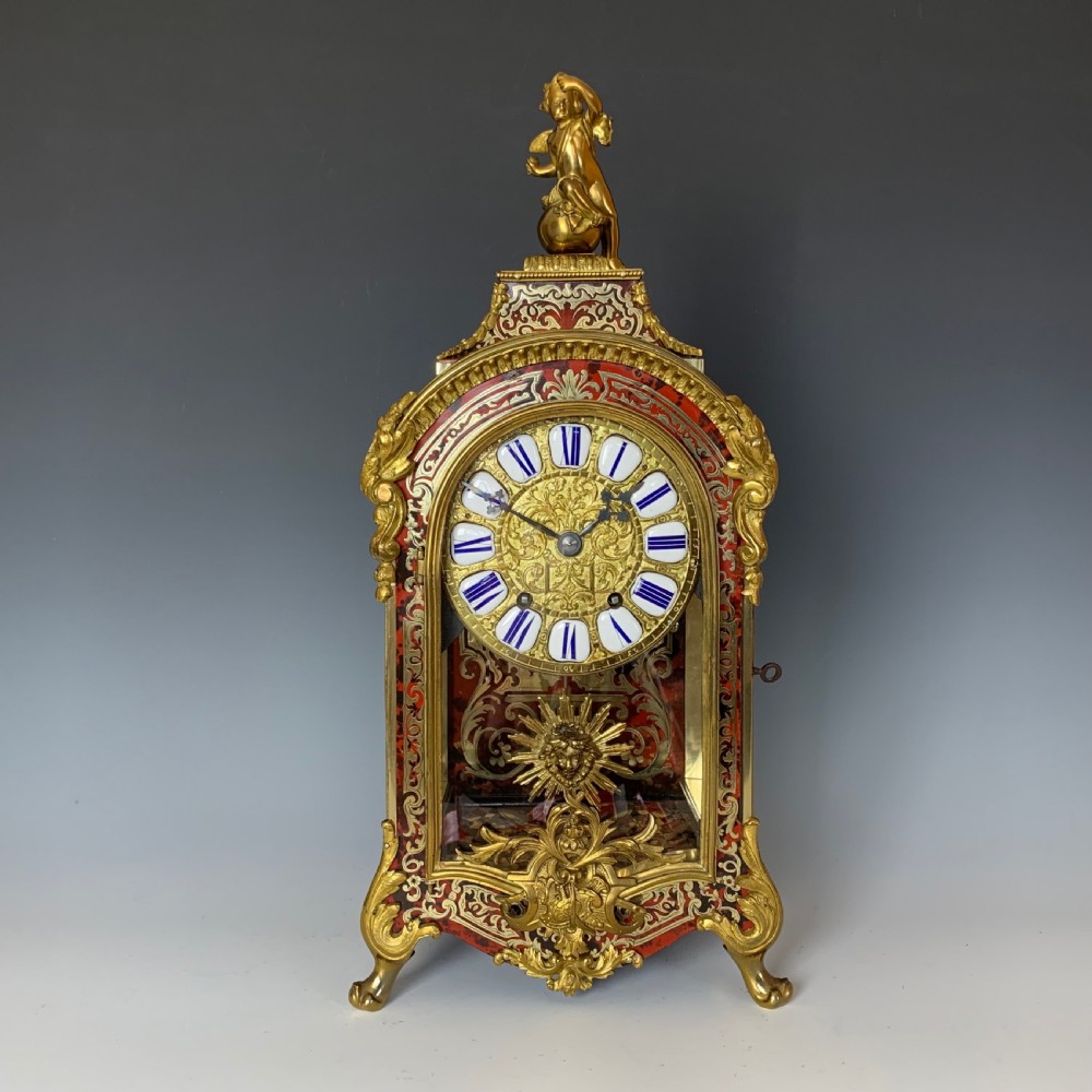 Antique Louis XIV Style Boulle Clock with Japy Fréres Movement View II