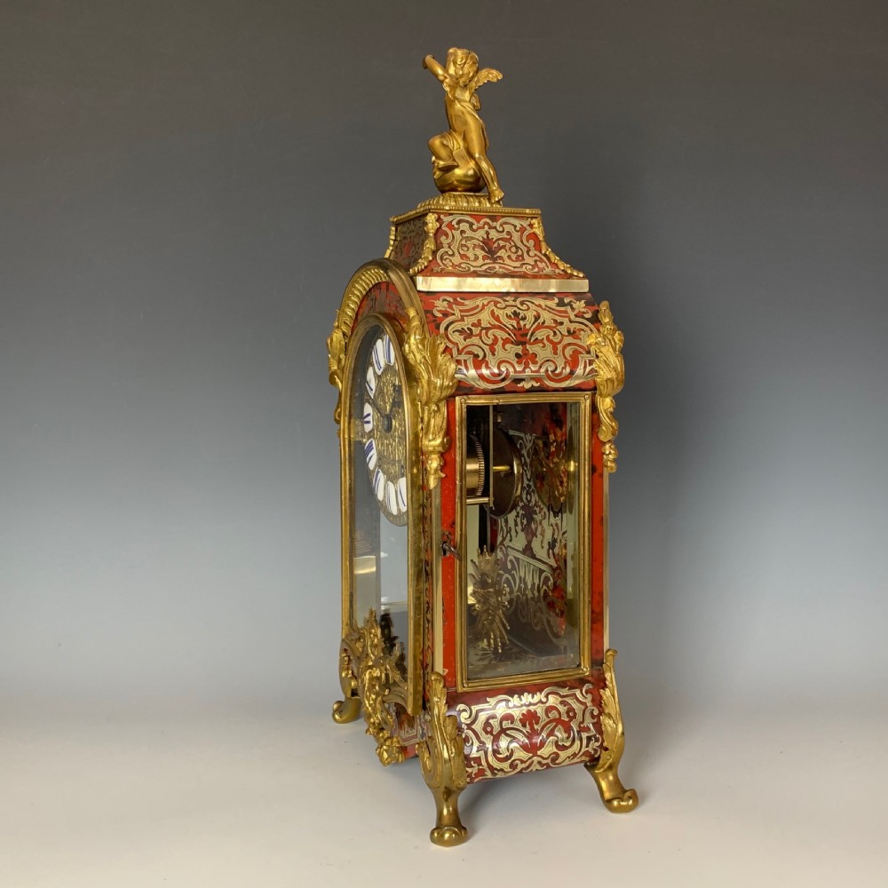Antique Louis XIV Style Boulle Clock with Japy Fréres Movement View VI