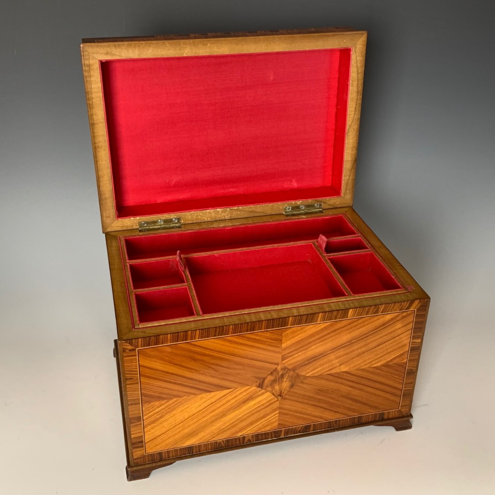 George V Tulipwood & Kingwood Jewellery Box View VIII