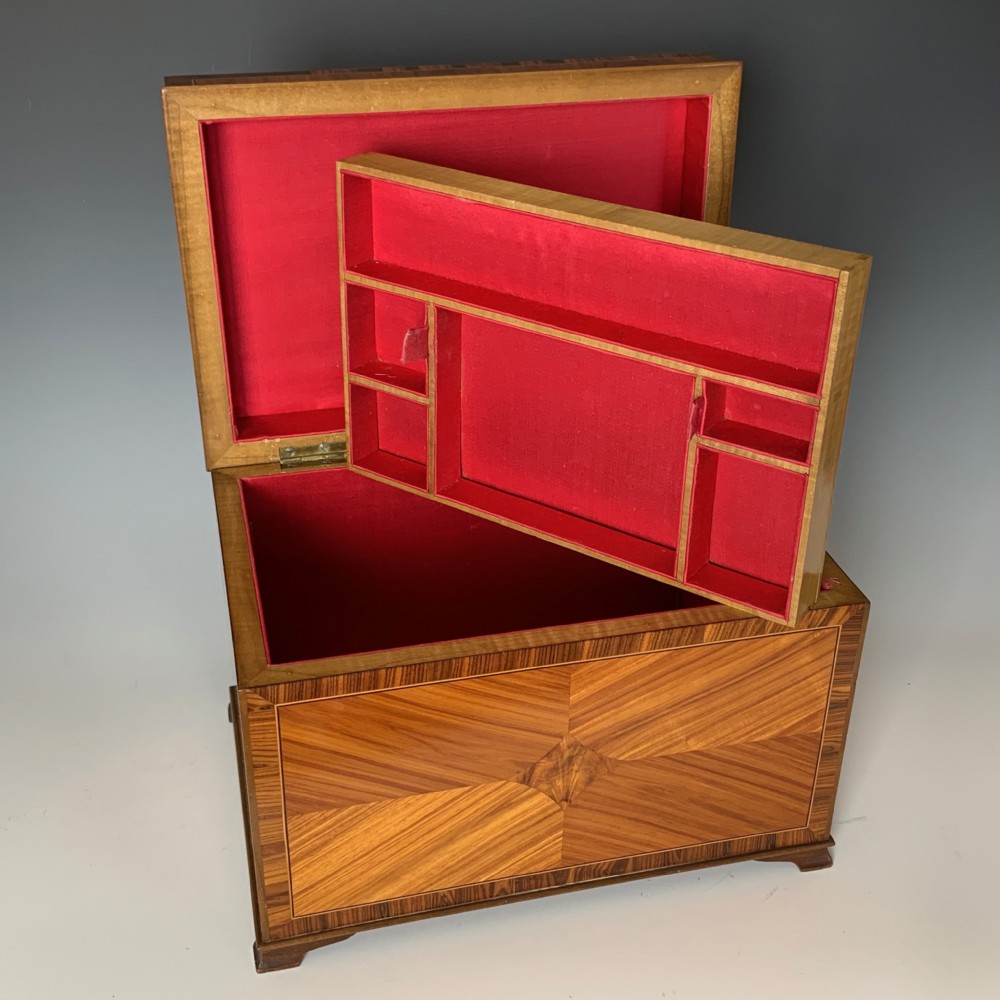 George V Tulipwood & Kingwood Jewellery Box View IX