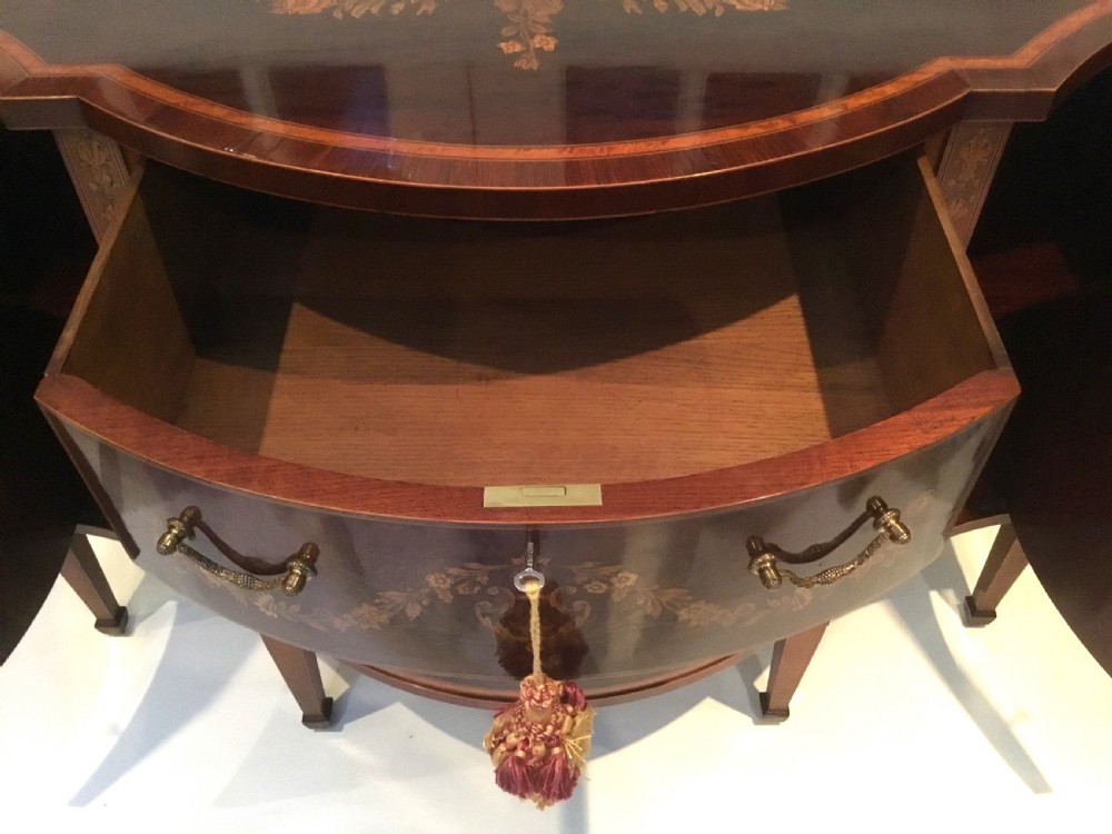 Antique Edwards & Roberts Marquetry Side Cabinet George III Style View IX