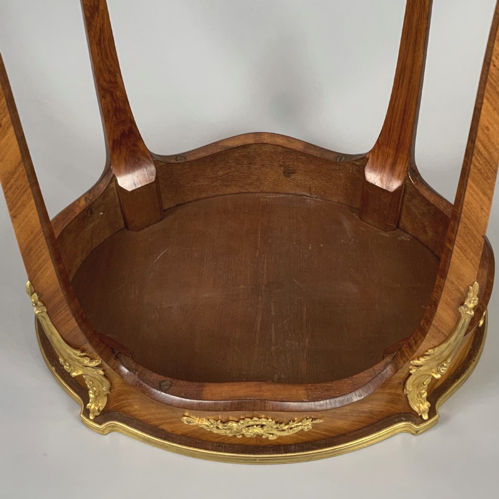 French 19th century Tulipwood & Ormolu mounted Oval Table View III