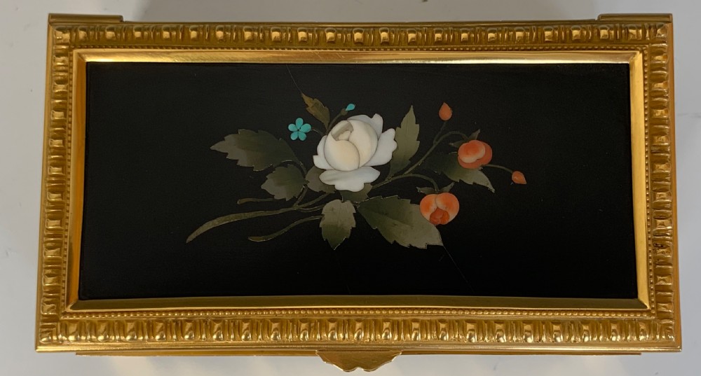 Antique 19th Century Florentine Pietra Dura Scent Casket View VIII