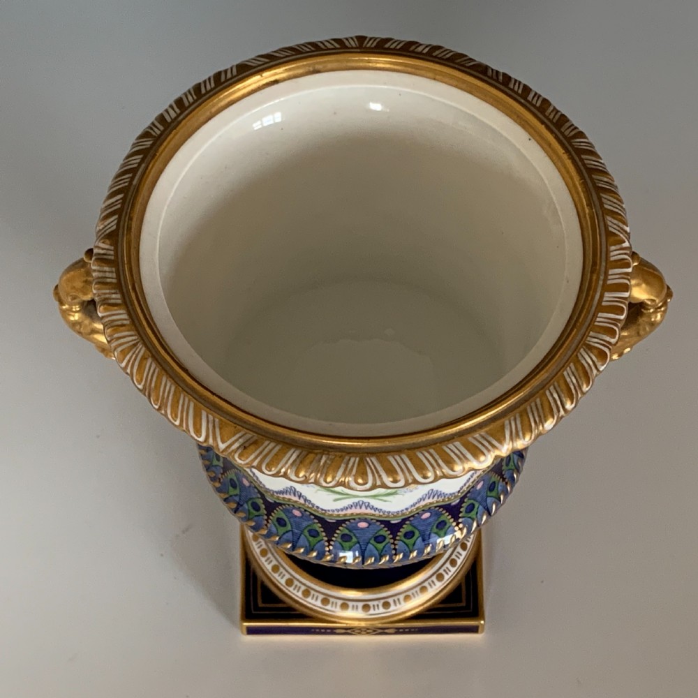 Royal Crown Derby Pedestal Vase Signed Gregory  View VII