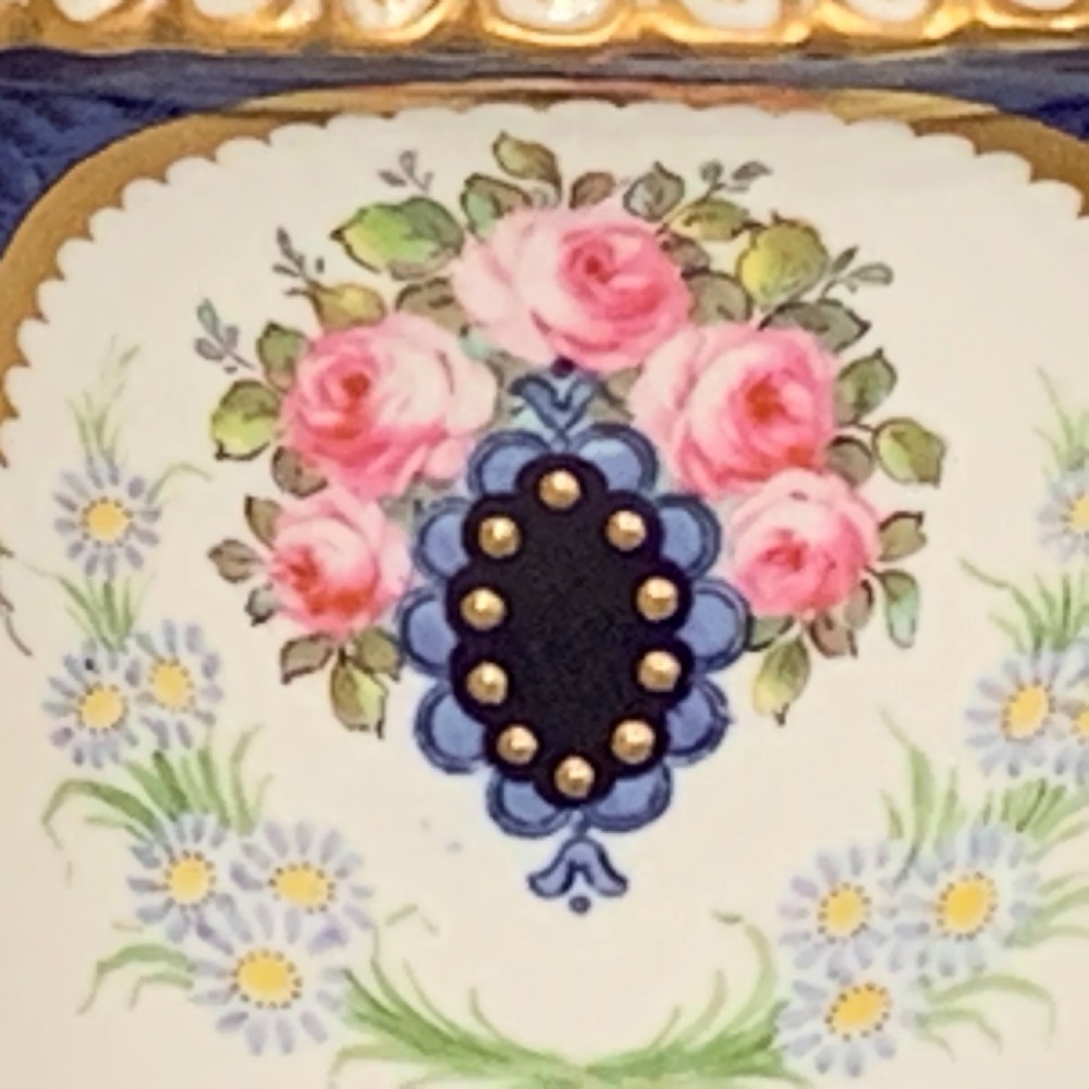 Royal Crown Derby Pedestal Vase Signed Gregory  View VIII