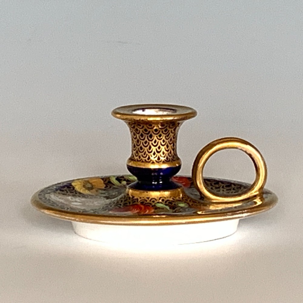 Antique Spode Miniature Taperstick View VI