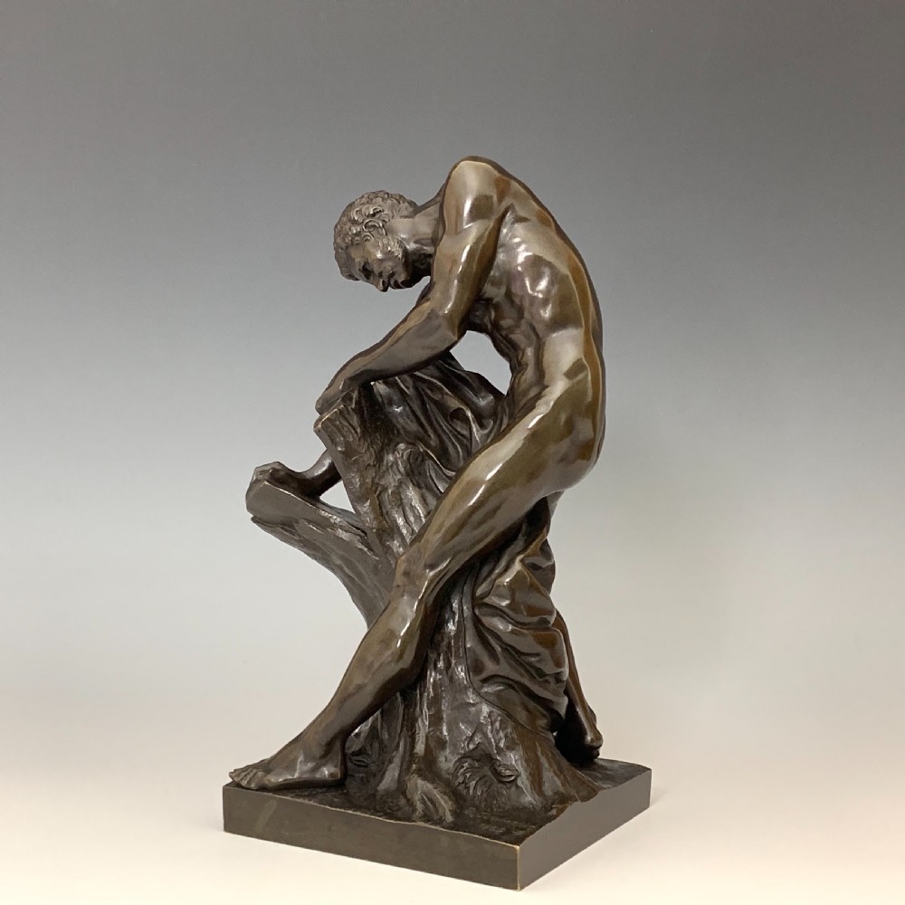 After The Antique Milo of Croton Bronze