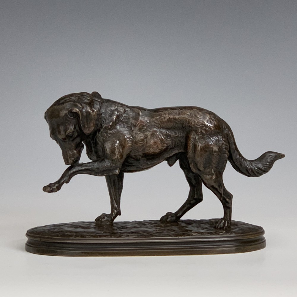 Joseph Victor Chemin 19th Century French Bronze Dog
