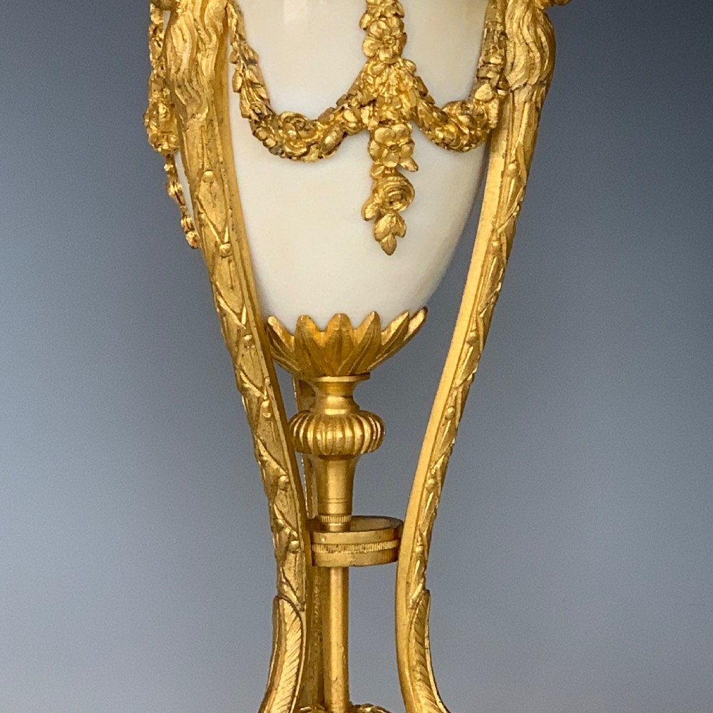 Pair of Napoleon III Gilt Bronze & Marble Cassolettes View IV