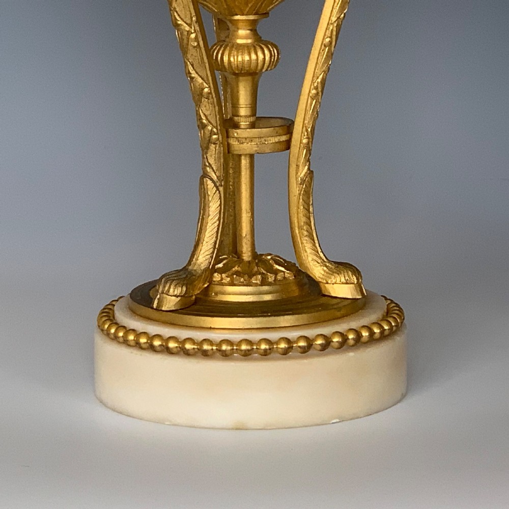 Pair of Napoleon III Gilt Bronze & Marble Cassolettes View V