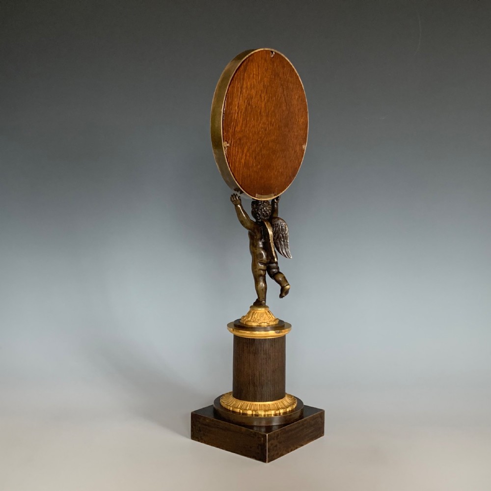 French Empire Bronze & Ormolu Table Mirror View III