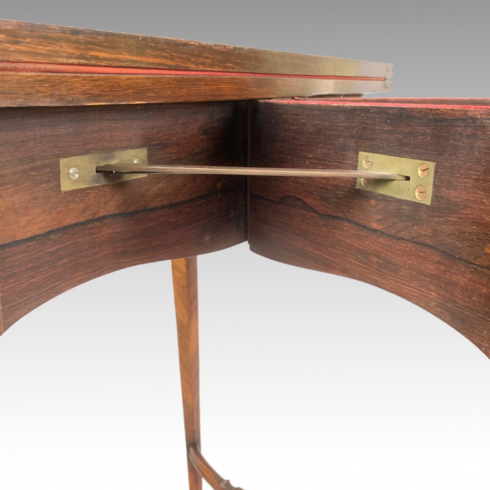Antique French Napoleon III Marquetry Card Table View III
