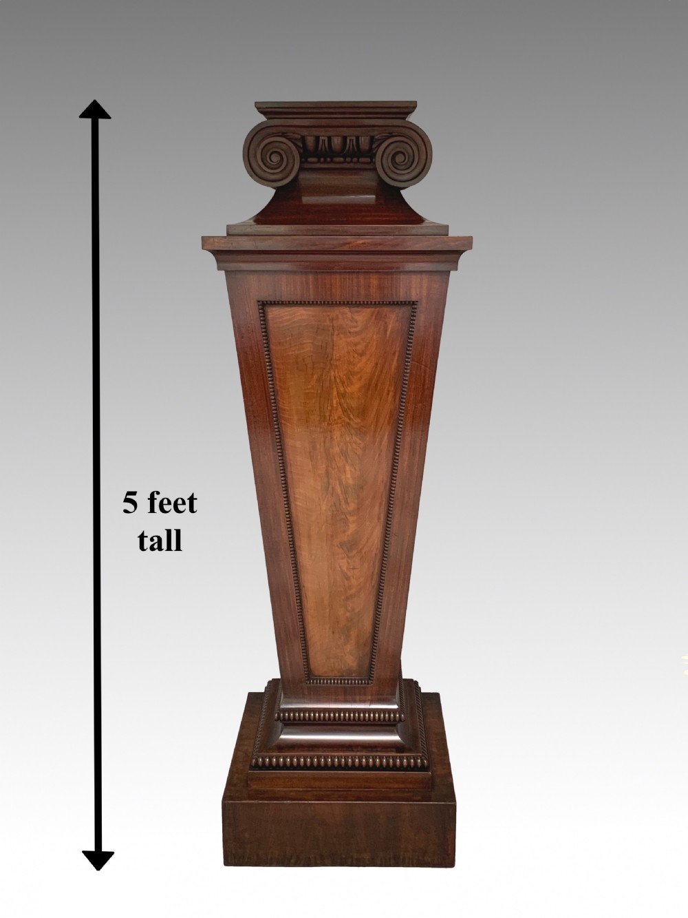 Antique George IV Mahogany Pedestal Column View II