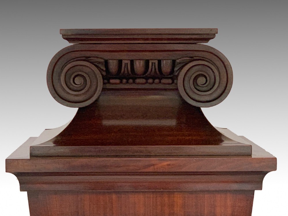Antique George IV Mahogany Pedestal Column View III
