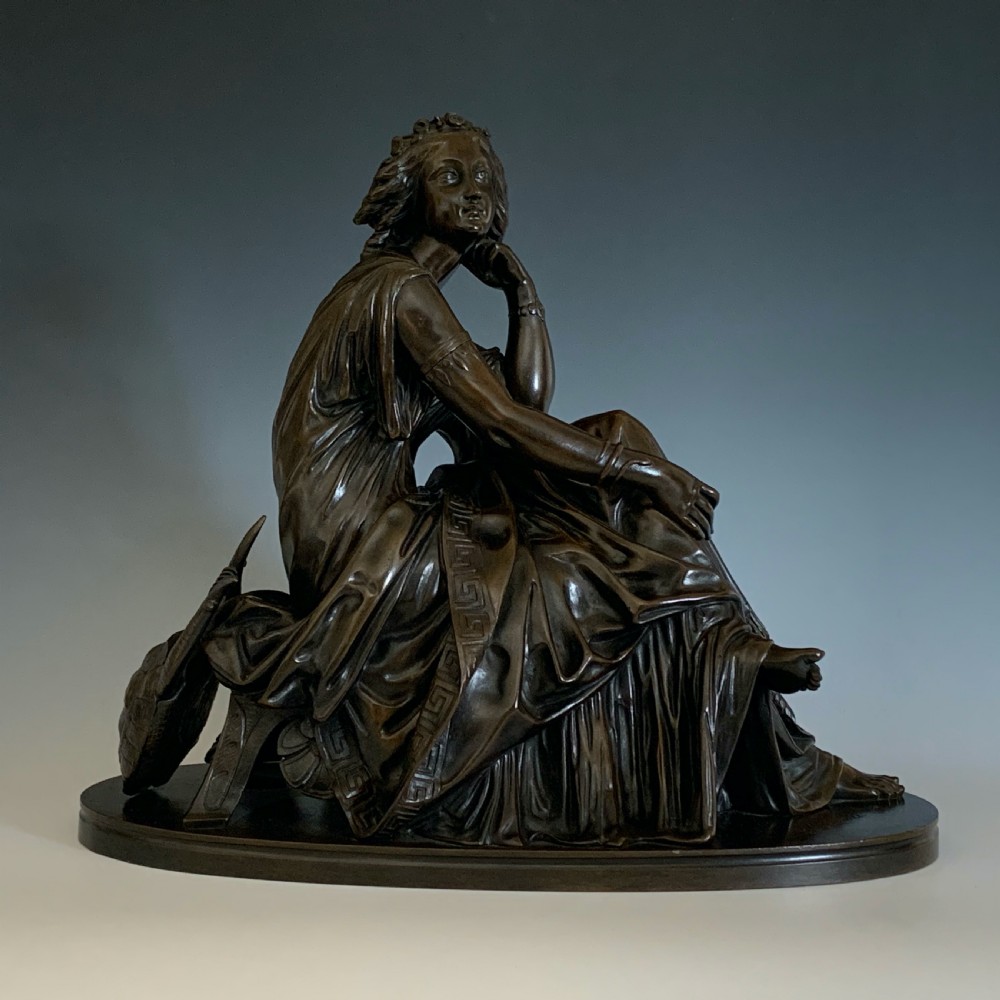 Paul Émile Machault Bronze Figure of Euterpe View II