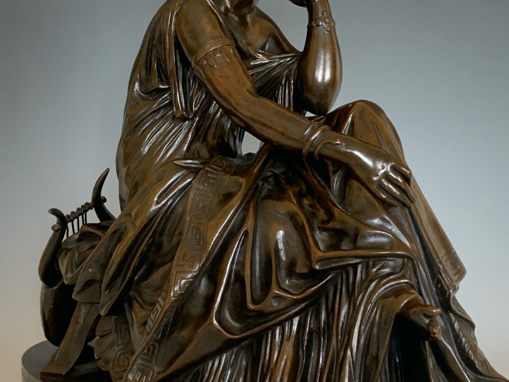 Paul Émile Machault Bronze Figure of Euterpe View III