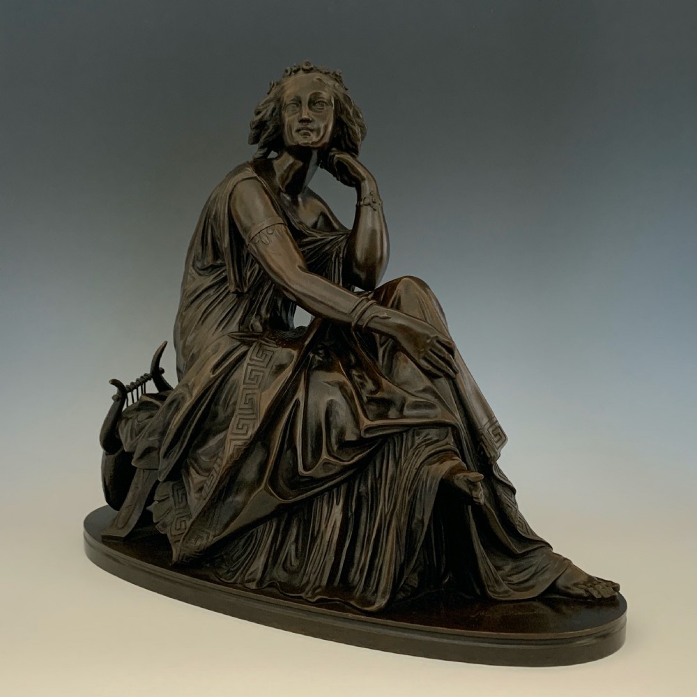 Paul Émile Machault Bronze Figure of Euterpe View IV