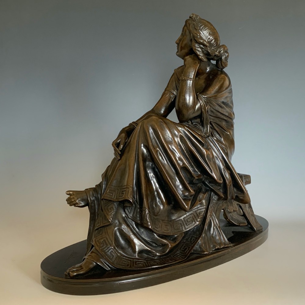 Paul Émile Machault Bronze Figure of Euterpe View V