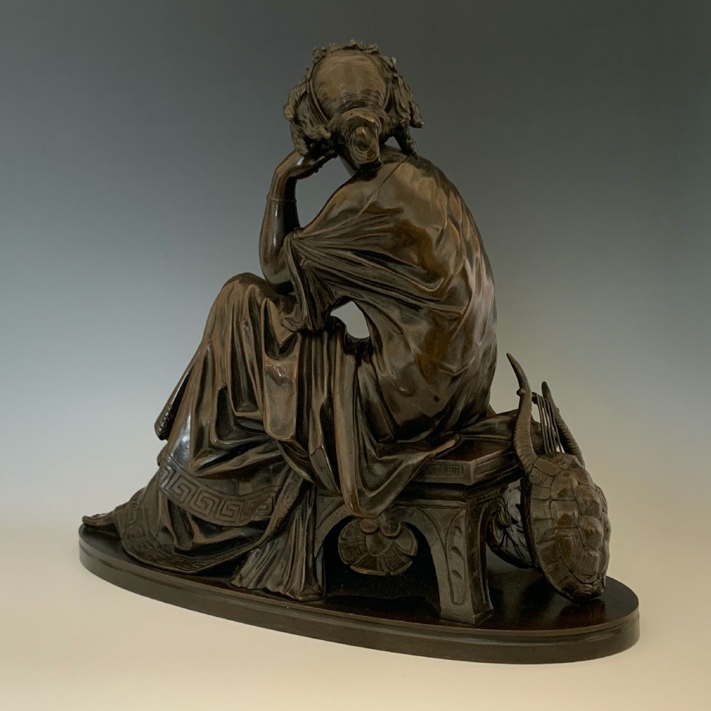 Paul Émile Machault Bronze Figure of Euterpe View VI