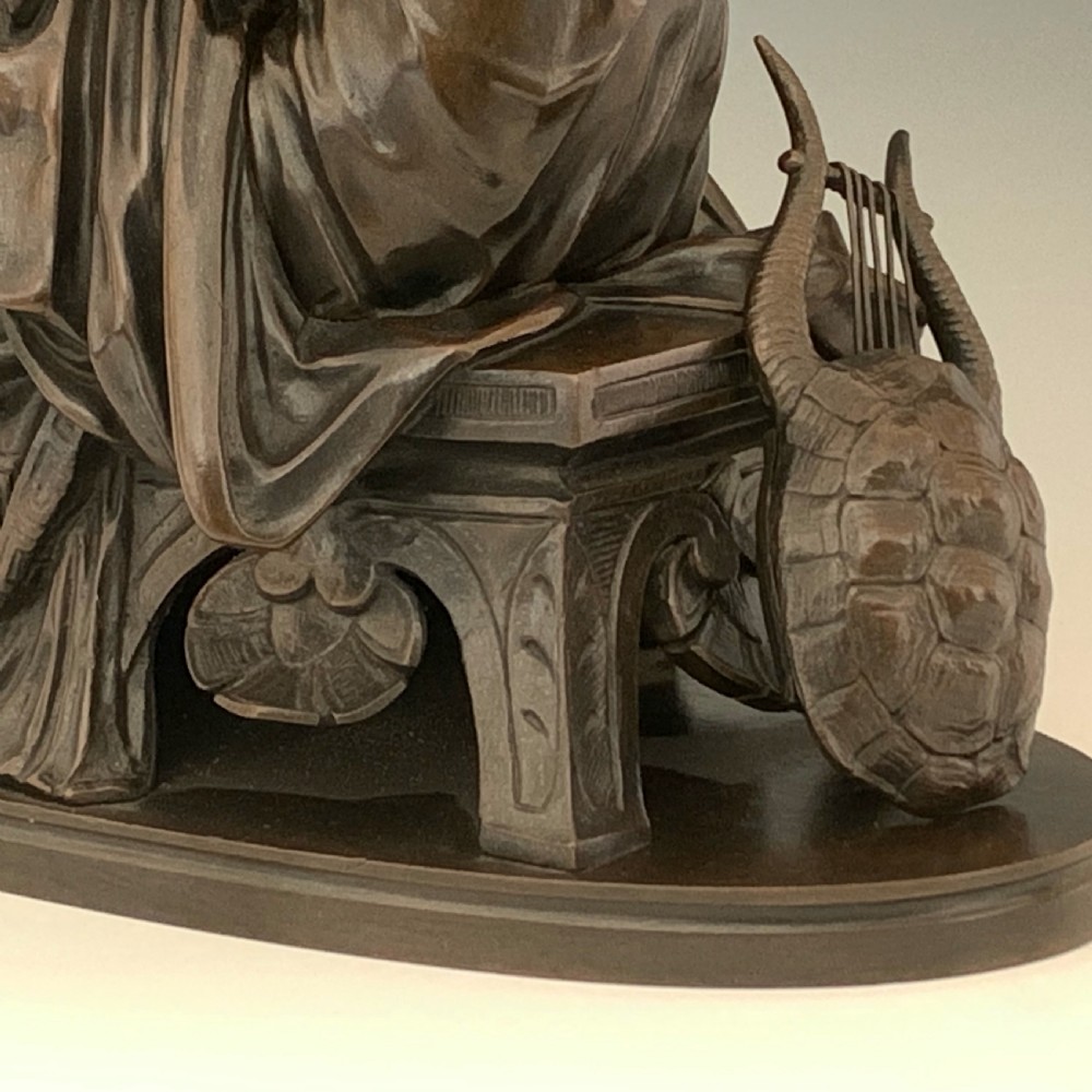 Paul Émile Machault Bronze Figure of Euterpe View VII