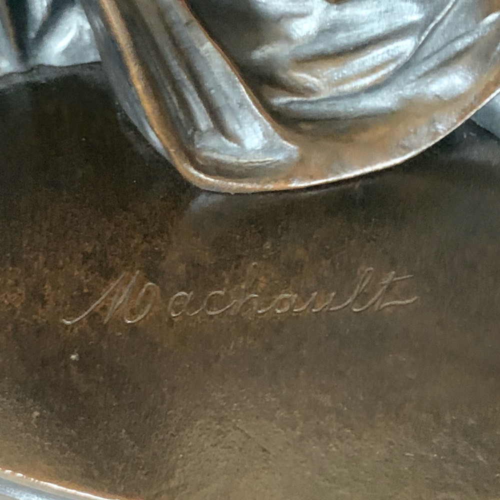 Paul Émile Machault Bronze Figure of Euterpe View VIII