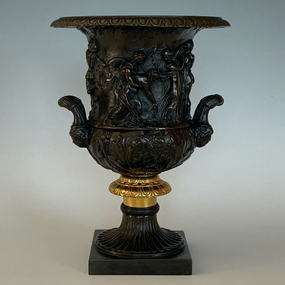 A Pair of Medici & Borghese Bronze Vases After the Antique in Grand Tour Style View IV