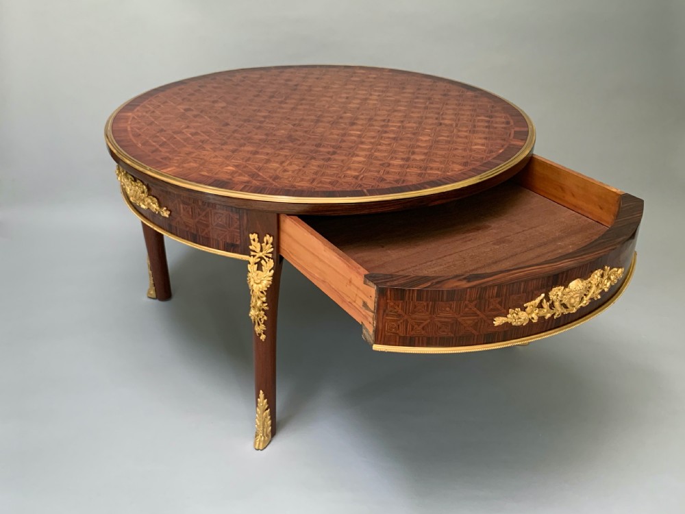 Antique French Kingwood & Ormolu Mounted Coffee Table View II