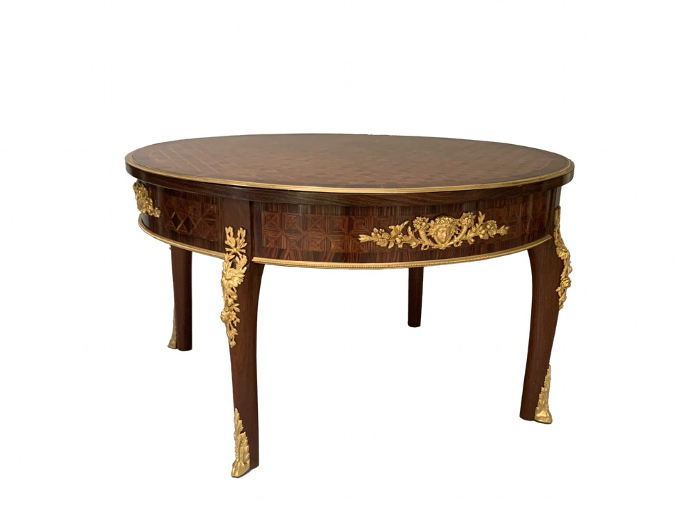 Antique French Kingwood & Ormolu Mounted Coffee Table View V