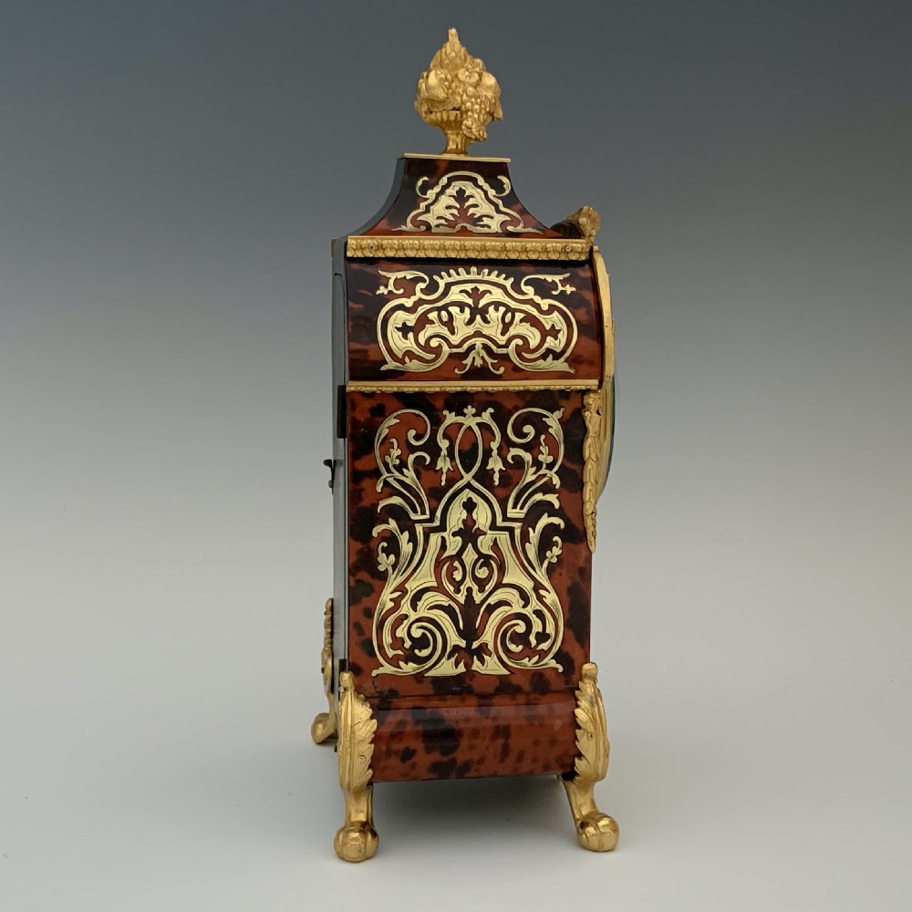 Antique French Boulle Mantel Clock View V