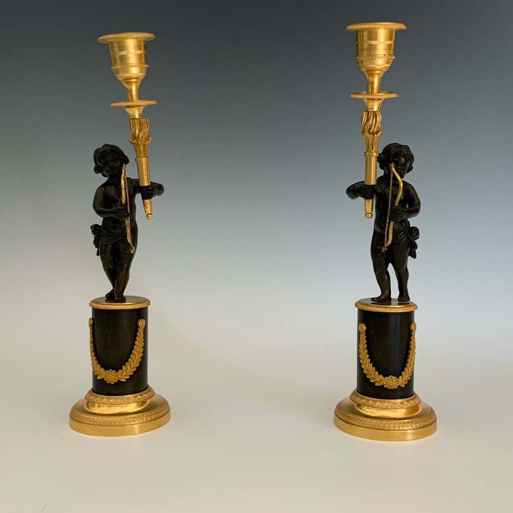 Pair of George IV Ormolu & Bronze Candlesticks View V