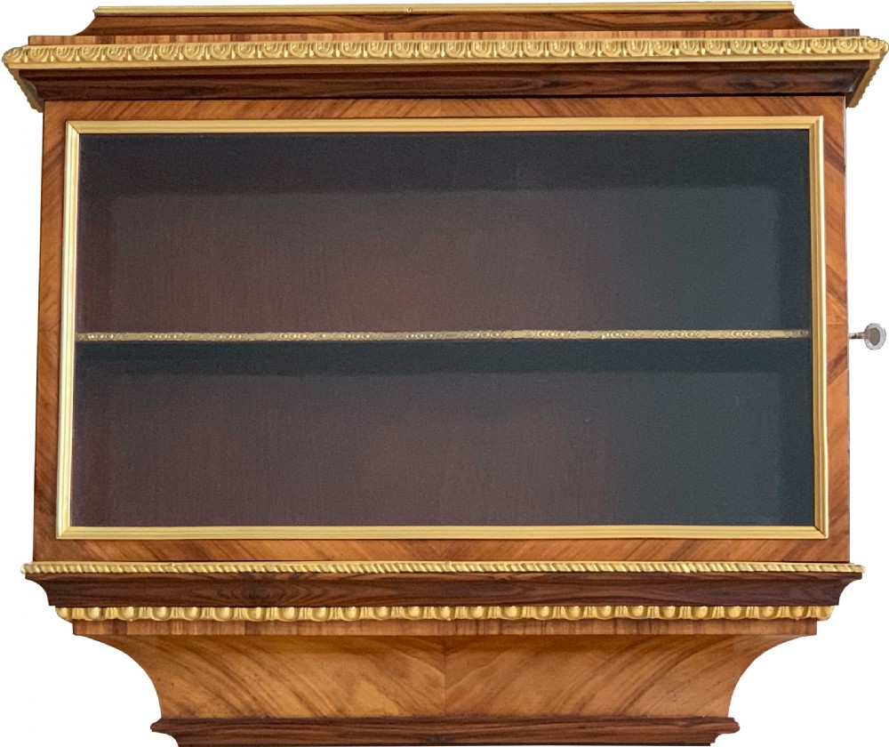 Napoleon III Kingwood & Ormolu Wall Cabinet