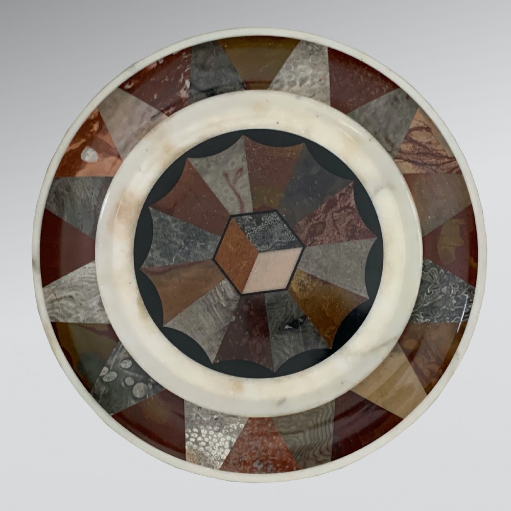 Antique Grand Tour Specimen Marble Dish View IV