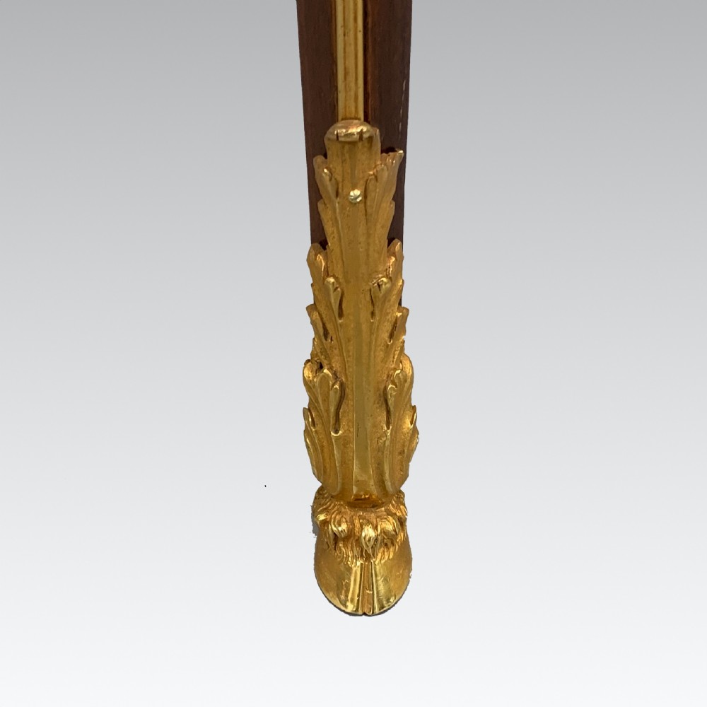 French Louis XVI Style Mahogany Ormolu Mounted Centre Table View V
